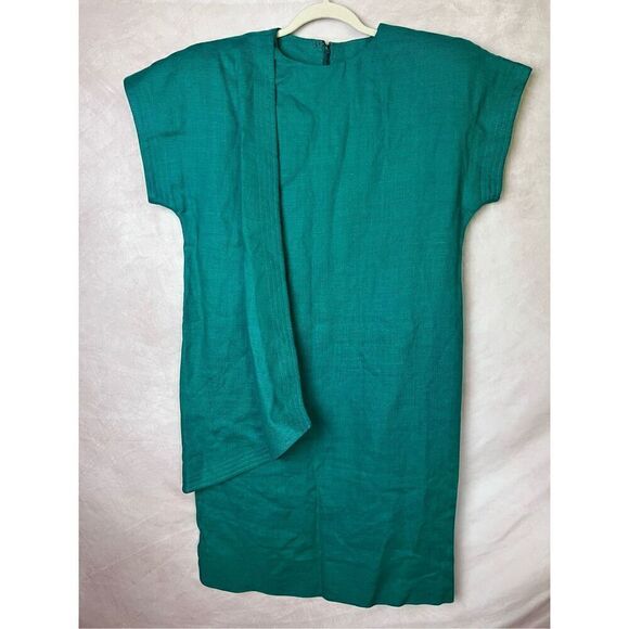 Vintage 80s Green Dress - Picture 1 of 4